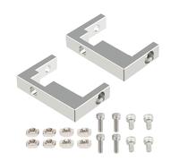 tianwandong Lot de 2 blocs de fixation de profilés en alliage d'aluminium 2020/2040, accessoires for imprimante 3D, for rail de guidage linéaire MGN12, bloc fixe for Ender 3(2040)