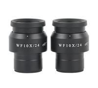 tianwandong Lot de 2 oculaires à grand champ WF5X WF10X WF15X WF20X WF30X for microscope stéréo binoculaire trinoculaire Interface d'installation 30 mm(WF10X-24MM)