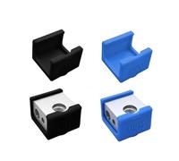 tianwandong Lot de 2 ou 5 pièces for imprimante 3D MK10, chaussettes en silicone adaptées au bloc en aluminium MK10, tête en J, extrudeuse chauffante(schwarz,2 pcs)