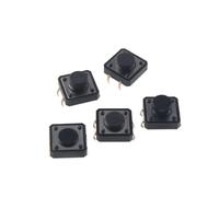 tianwandong Lot de 20 interrupteurs à bouton-poussoir 12 x mm, tactiles, type vertical, hauteur : 5/6/7/8/9/10/11/12/13/14/15(12x12x7 20pcs)