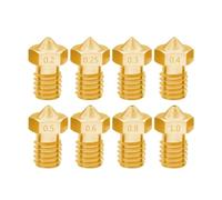 tianwandong Lot de 5/10 buses filetées en laiton for imprimante 3D V6 M6, 0,2/0,3/0,4/0,5/0,6/1 mm, for filament 1,75 mm, extrudeuse Hotend V5 V6(5pcs 1.75mm,0.2mm)