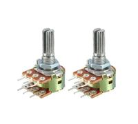 tianwandong Lot de 5 potentiomètres simples WH148 avec interrupteur, broches, B10K, B20K, B50K, B100K, B200K, B500K, amplificateur, arbre 15 mm(500K Ohm)
