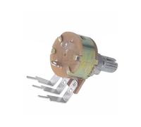 tianwandong Lot de 50 potentiomètres simples WTH148 avec interrupteur 15 mm B5K B10K B50K B100K B500K for amplificateur audio 5k 10k 100k 50k 500k(100K Ohm)