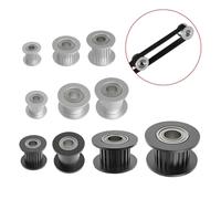 tianwandong Poulie de Distribution GT2 16 Dents 20 Dents avec alésage de 3 mm ou 5 mm avec roulements for imprimante 3D, Courroie de Distribution 6 mm 10 mm(Caffee)