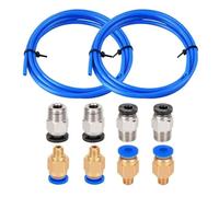 tianwandong Tube PTFE 1M for filament de 1,75 mm avec raccords PC4-M6 et PC4-M10 pneumatiques for Ender 3/Pro, Ender 5/Pro, CR-10/10S(Set B)
