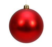 TianWlio Boule de Noël 8 Pouces incassable Grande de Noël en Bonbon décoration de décoration de Vacances de Noël pour créer Une atmosphère de Vacances Amusante Suspension Industrielle (Red One Size)