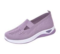 TianWlio Chaussures de Marche Femme Orthopédiques Basket sans Laçage Été Mains Libres Légère Respirante Amortissement Accru Confort Semelle Antidérapante Randonnée Slip on (PP2, 40)