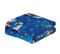 TianWlio Couverture de Noël Couverture Personnalisée Motifs de Noël Imprimé Plaid Décorations Doux Confortable Canapé Patchwork Couvertures Classique Jeté de Noël pour Lit Canapé (G, A)