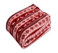 TianWlio Couverture de Noël Couverture Personnalisée Motifs de Noël Imprimé Plaid Décorations Doux Confortable Canapé Patchwork Couvertures Classique Jeté de Noël pour Lit Canapé (C, A)