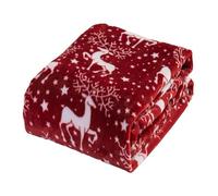 TianWlio Couverture de Noël Couverture Personnalisée Motifs de Noël Imprimé Plaid Décorations Doux Confortable Canapé Patchwork Couvertures Classique Jeté de Noël pour Lit Canapé (B, A)