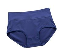 TianWlio Culotte Femme sans Couture Slip Taille Extensible Anti-Fuites sous-Vêtements Confortable Respirant Absorbante Menstruelle Culottes Lingerie de Base Grande Taille Shorty (Dark Blue, XXXL)