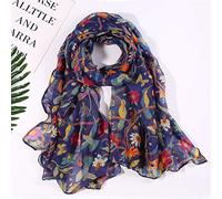 TianWlio En Soie Foulards et Écharpes ChâLe Ultra-LéGer Respirant ÉléGant Imprimées