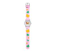 TianWlio Enfants Montre Pédagogique Montre-Bracelet Mouvement à Quartz Montre Bracelet en Silicone Différentes Couleurs Montre Enfant Numérique pour 3 Ans à 11 Ans (Pink, One Size)
