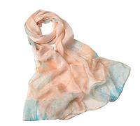 TianWlio Femme Écharpe en soie Silk Scarf Echarpe Châle Doux Etole Léger Leopard Wraps Echarpe Châle Ultra-Léger Respirant Elégant Echarpe Soie Mousseline de Soie (Grey, One Size)