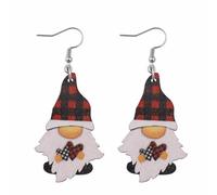TianWlio GNOME Figurine de Noel Ornement Décoration de Sapin de Noël Gnomes Noel Décorations Pendentifs Suspendre Noël Decoration Maison Décorations pour Sapin de Noël 2 Pcs (Red, One Size)