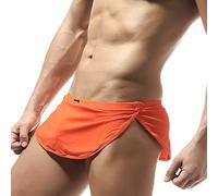 TianWlio Hommes Lâche Slips Boxer Shorts Mâle Engrener Sexy Slips avec Grands Côtés Fendus Respirant Confortable sous-Vêtement Élastique Ultra-Doux Slips Taille Basse Ouverture