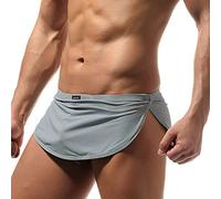 TianWlio Hommes Lâche Slips Boxer Shorts Mâle Engrener Sexy Slips avec Grands Côtés Fendus Respirant Confortable sous-Vêtement Élastique Ultra-Doux Slips Taille Basse Ouverture