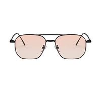 TianWlio Lunettes de Soleil Polarisées Carrées Lunettes de Soleil Rétro Polarisées Classique Grandes Cadre Lunettes de Soleil pour Femmes Hommes (Pink, One Size)