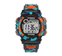 TianWlio Montre Enfant Numérique Filles Garçon Etanche Multifonction Montre Électronique avec Chronomètre Eclairage Alarme Calendrier Montre pour Cadeau Montre Garcon Fille 515 Ans (Orange, One Size)
