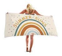 TianWlio Serviette de Plage en Microfibre Anti-Sable et Séchage Rapide Super Douce pour Le Sport, Camping et Randonnées (A, One Size)