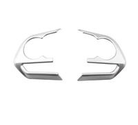 Tianwu03 Autocollant de Garniture de Panneau de Bouton de Volant de Voiture for Toyota RAV4 RAV 4 Corolla Avalon 2019 2020 2021(2Pc 39 Clock Silver)