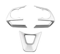 Tianwu03 Autocollant de Garniture de Panneau de Bouton de Volant de Voiture for Toyota RAV4 RAV 4 Corolla Avalon 2019 2020 2021(369 Clock Silver)
