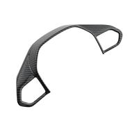 Tianwu03 Autocollant décoratif en Fibre de Carbone for Volant Peugeot 3008 GT 4008 5008, 2018(Black Carbon)