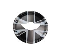 Tianwu03 Autocollant décoratif for Volant de Voiture, Compatible avec Mini One Cooper S JCW F54 F55 F56 F57 F60 Countryman(Grey Jack)