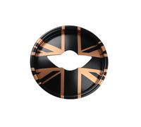 Tianwu03 Autocollant décoratif for Volant de Voiture, Compatible avec Mini One Cooper S JCW F54 F55 F56 F57 F60 Countryman(Gold Jack)