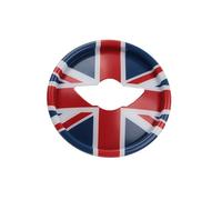 Tianwu03 Autocollant for Panneau Central de Volant, Accessoire de Style Automobile, Compatible avec Mini Cooper JCW F54 F55 F56 F57 F60(Union Jack,F54_2015-2019)