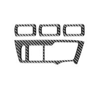 Tianwu03 Autocollants décoratifs for bouton de lève-vitre de voiture en fibre de carbone, accessoires d'intérieur for Volkswagen VW Tiguan 2017-2021(FOR LHD)