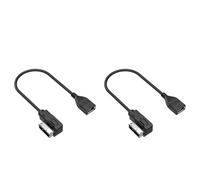 Tianwu03 Câble auxiliaire USB AMI MMI vers USB Femelle, Adaptateur de câble auxiliaire USB, Compatible avec Audi A6L Q5 Q7 A8 S5 A5 A4L A3, 1 à 3 pièces(2PCS)
