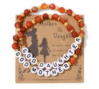 TIANXIAOQWE Bracelet de plage en perles d'agate rayées de 6 mm, Pierre Bois, Cristal