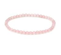 TIANXIAOQWE Bracelet en agate naturelle de 4 mm avec perles rondes vertes - Bracelet feldspath élastique, Pierre Bois, Cristal
