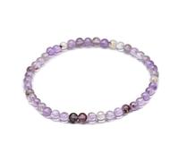 TIANXIAOQWE Bracelet labradorite en malachite verte naturelle de 4 mm pour femme, 23cm, Pierre Bois, Cristal