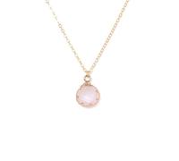 TIANXIAOQWE Pendentif en poudre de pierre naturelle européenne et américaine - Chaîne simple de style plage - Accessoires de collier - Chaîne de clavicule, Pierre Bois, Cristal