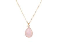 TIANXIAOQWE Pendentif en poudre de pierre naturelle européenne et américaine - Chaîne simple de style plage - Accessoires de collier - Chaîne de clavicule, Pierre Bois, Cristal