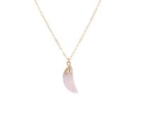 TIANXIAOQWE Pendentif en poudre de pierre naturelle européenne et américaine - Chaîne simple de style plage - Accessoires de collier - Chaîne de clavicule, Pierre Bois, Cristal