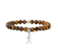 TIANXIAOQWE Perle en pierre de 6 mm pour homme et femme, bracelet européen et américain, 19cm, Pierre Bois, Cristal
