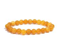 TIANXIAOQWE Un bracelet de perles roses de 19 cm pour femme, perles en pierre naturelle, yoga, petite amie, Pierre Bois, Cristal