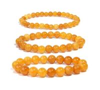 TIANXIAOQWE Un bracelet de perles roses de 19 cm pour femme, perles en pierre naturelle, yoga, petite amie, Pierre Bois, Cristal