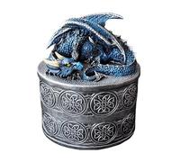 TIANXIE Tirelire Dragon Style Fantastique en Forme Dragon pour Adultes Réalistes Décorations Banque Créatives Cadeaux d'anniversaire pour Garçons Filles Cadeaux Pâques Bleu