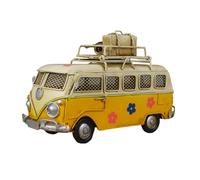 TIANXIE Tirelire Voiture Rétro Tirelires Modèle De Style Britannique Fait À La Main Créatif Fer Cadres Photo Pratiques comme Cadeaux pour Les Garçons Filles on L'ameublement Maison,Jaune