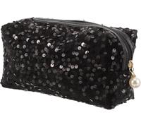 Tianyi-1 Pièce Paillettes Trousse De Toilette Voyage Trousse De Toilette Voyage Trousse De Maquillage Paillettes Set Miss Oxford Tissu, Noir, 19x10cm, Sport