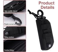 Tianyi-1 Pièces Étui À Lunettes Tactique Sac,17 X 6.98 X 6cm Étui À Lunettes Tactique Avec Boucle,Tactique Durable Extérieure Étui À Lunettes, Étui À Lunettes Portable Tactique, Pour L'escalade, Le T