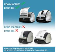 TIANYI-- 1 Rouleau 99015 Étiquette couleur Compatible avec DYMO S0722440, 54mm x 70mm, 400 Étiquettes Polyvalentes(Bleu) Pour DYMO LabelWriter 450, 4XL, NON Pour 550 ou 5XL