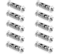 TIANYI-10 pcs Fil Corde Clips, Serre à Capuchon pour câbles, Serre câbles Doubles avec écrous d'extrémité, Pinces à Double Extrémité en Fil d'Acier pour rapidement et facilement vos Câbles
