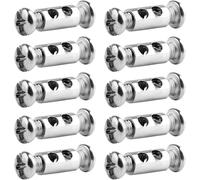TIANYI-10 pcs Serre à Capuchon pour câbles de 1 à 2mm, Pinces à Double Extrémité en Fil d'Acier pour rapidement et facilement vos Câbles, pour la fixation de câbles métalliques et de cordes à linge