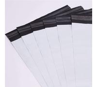 Tianyi-100 Pièces Sacs D'expédition En Plastique Enveloppes Postales Enveloppes D'expédition Pour L'emballage, Le Stockage, Le Shopping-Blanc (20cm*25cm+5cm)