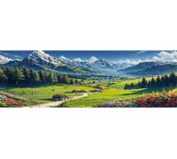 Tianyi-110 X 50 Cm Diamond Painting Paysage Montagnes Niveau Vert Diamond Painting Fleurs Plaine Diamond Painting Grand Xxl Diamant Peinture Art Broderie Point De Croix Images Cadeau Décoration